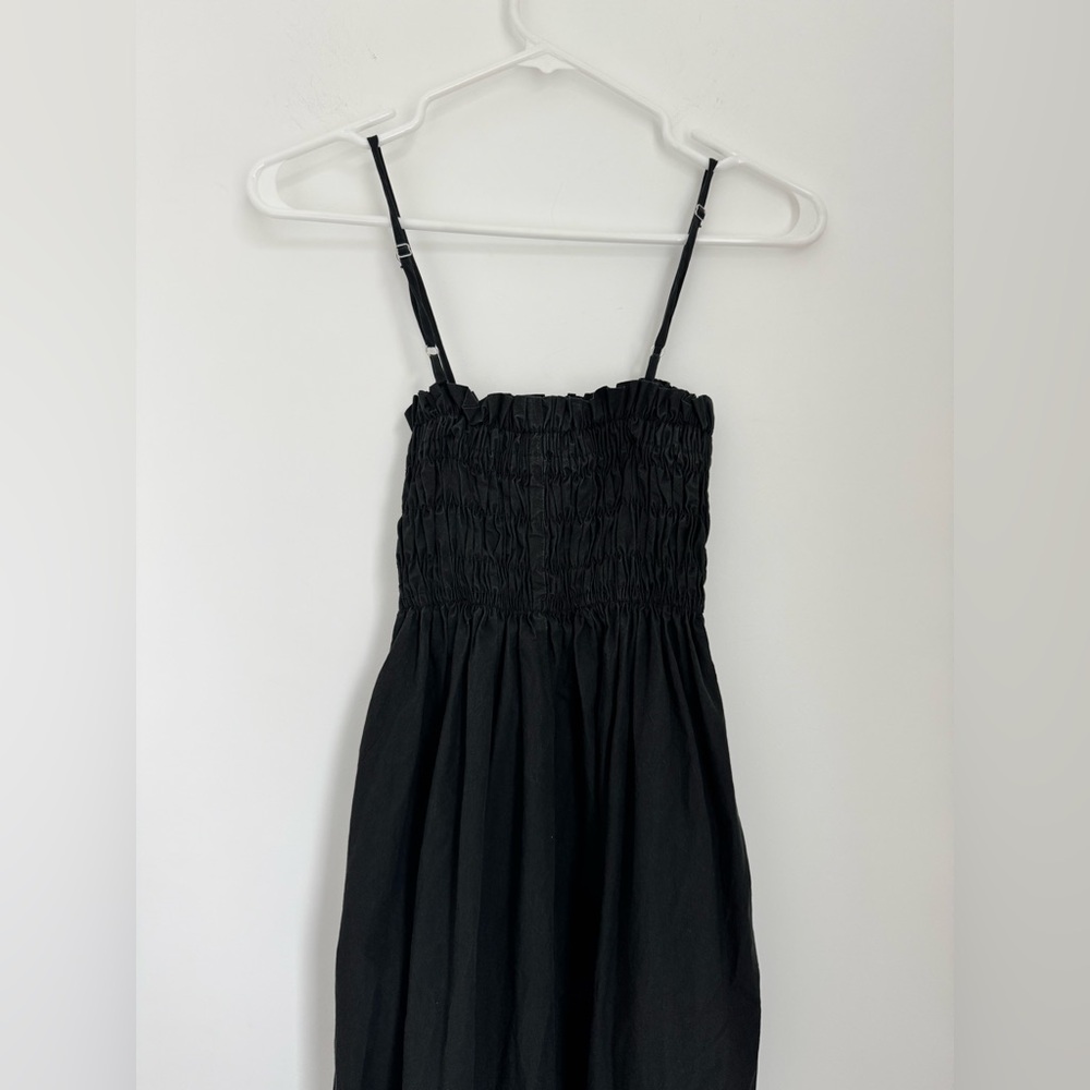 Ciao Lucia Small Umbria Black Smocked Midi Dress - Picture 7 of 10